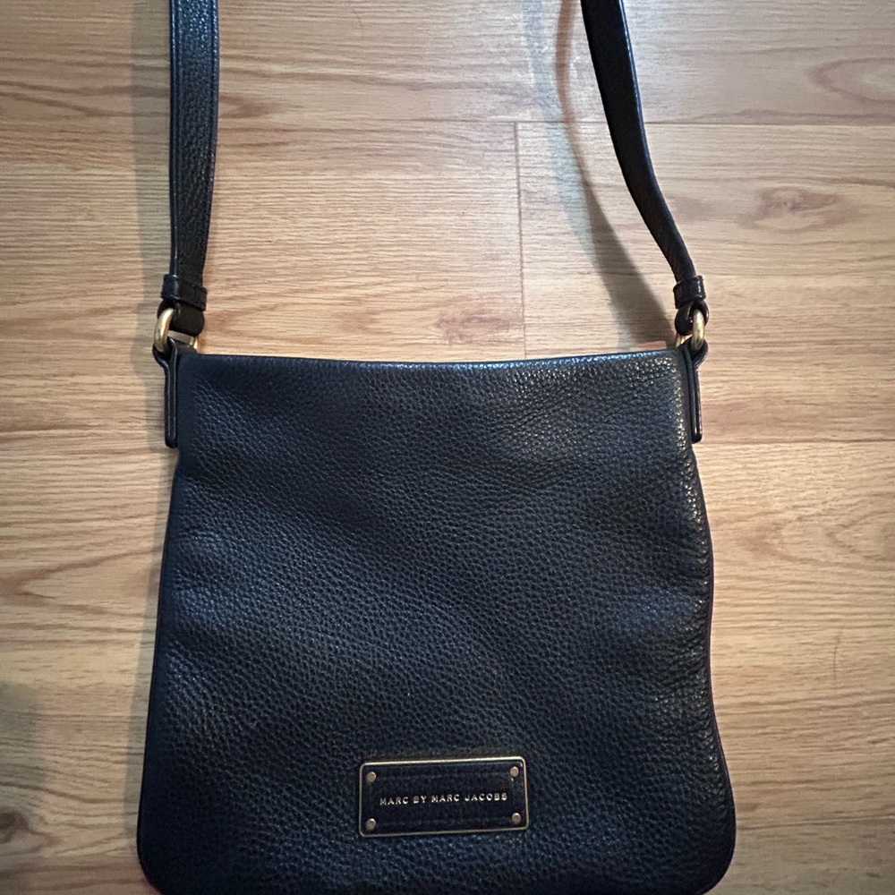 Marc by Marc Jacobs black leather crossbody